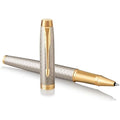 Parker IM Rollerball Pen – Premium Warm Silver Fine Point Black Ink