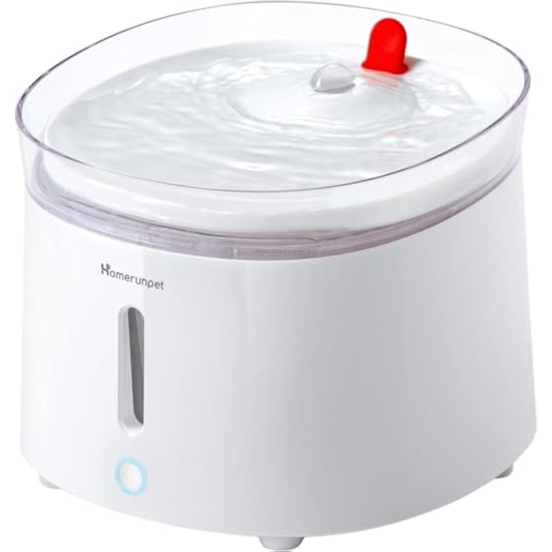 Homerunpet Porcelain Cat Water Fountain – 2L Ultra Quiet Wireless Pump