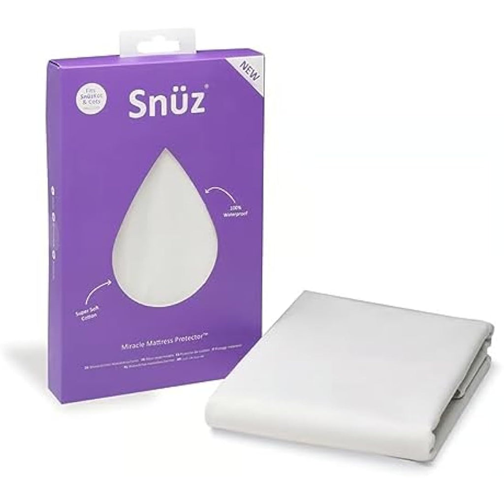 SnüzKot Waterproof Mattress Protector – 68x118cm Brushed Cotton