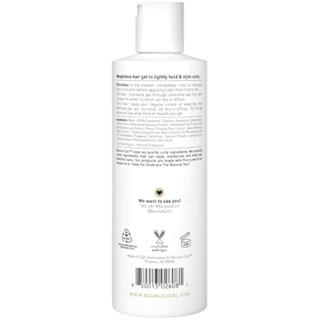 Bounce Curl Light Creme Gel – Frizz Control Styling Gel for Curly Hair