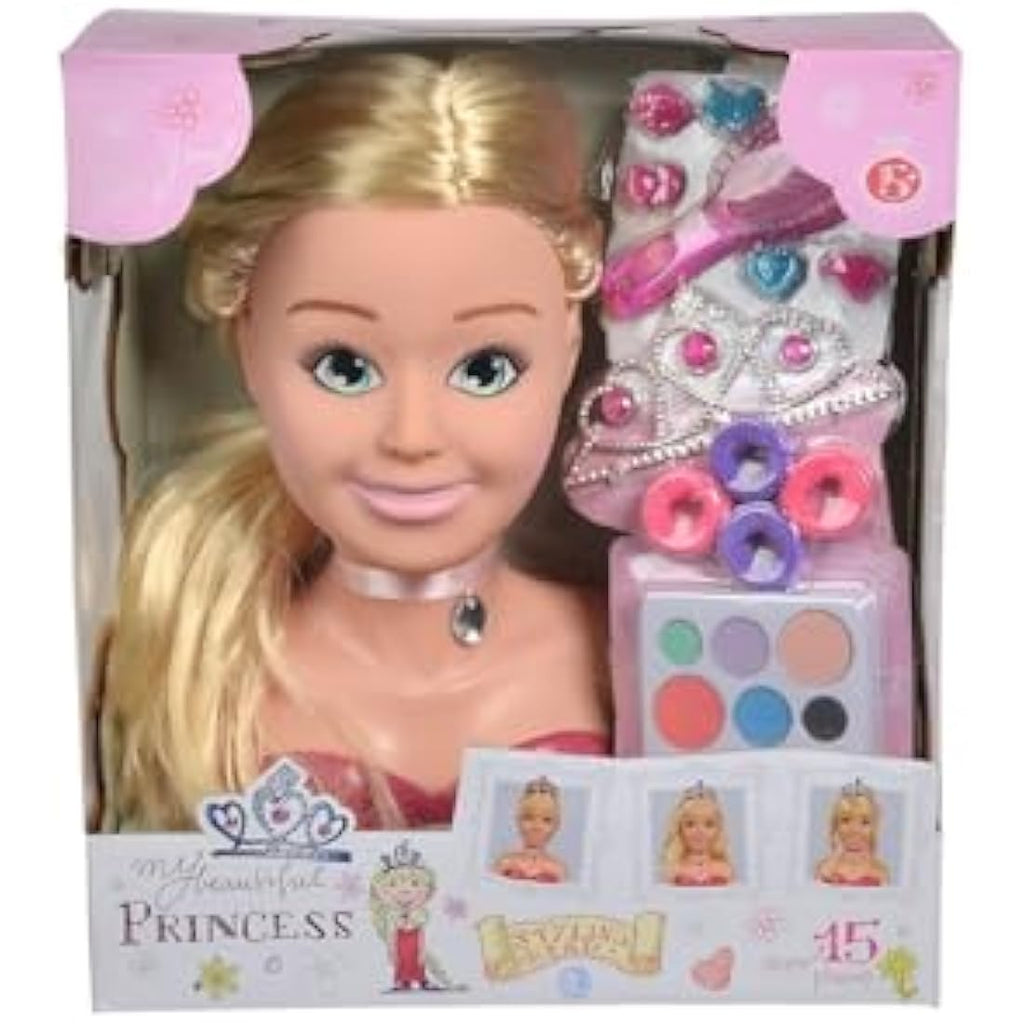 Simba Steffi Love Princess Styling Head - Hair & Make-Up Toy, 26cm