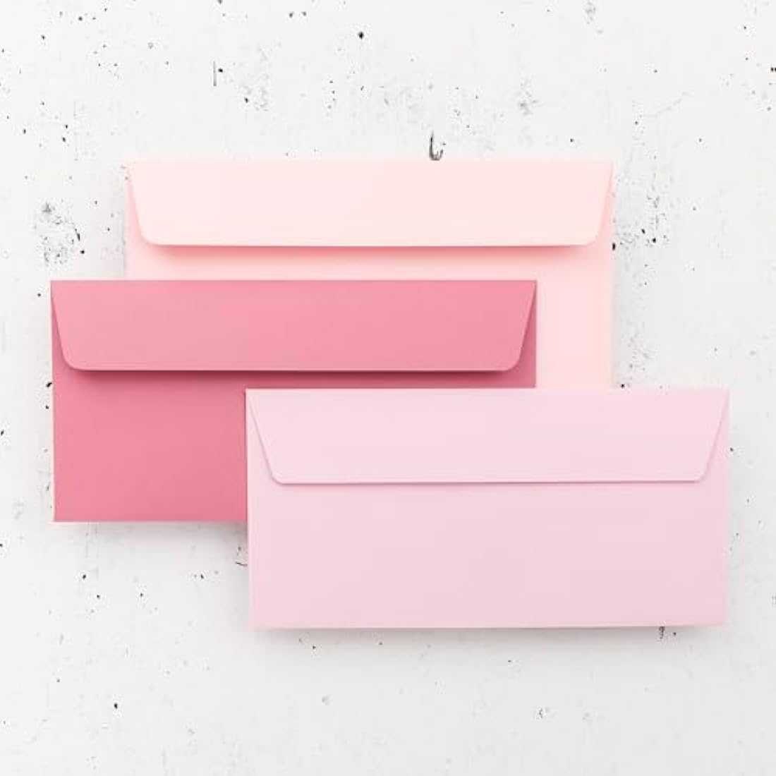 Clairefontaine Pollen DL Adhesive Envelopes - Hydrangea Pink (20 Pack)