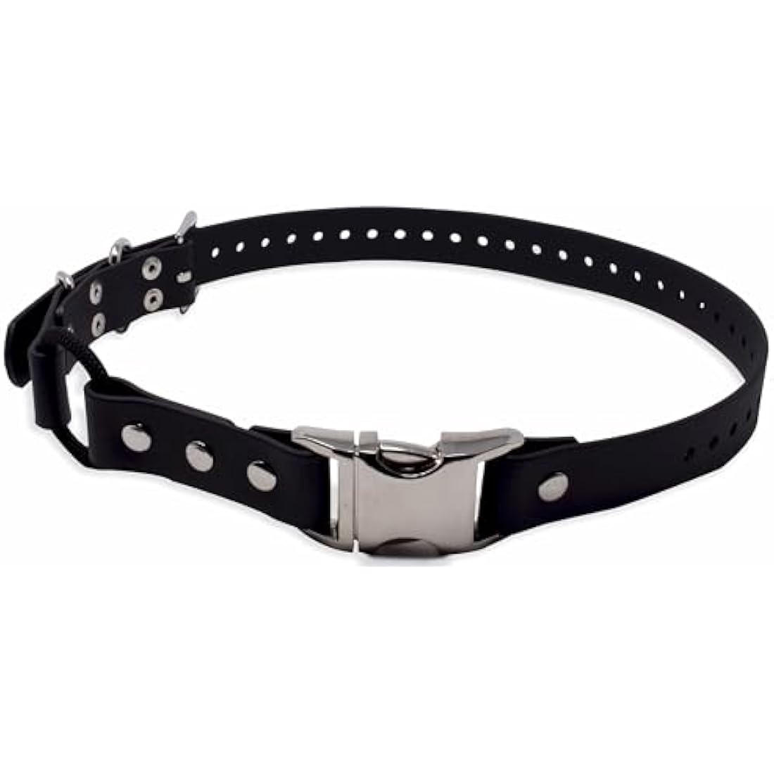 Educator Biothane Bungee Dog Collar | Waterproof & Odorproof | 1-Inch Black
