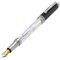Xezo Maestro Fountain Pen – White Mother of Pearl & DLC PVD, Fine Nib