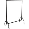 Amazon Basics Heavy Duty Steel Garment Rail with Wheels - Black