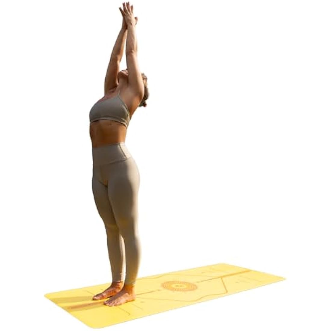 Liforme Printed Yoga Mat – Non-Slip Eco-Friendly Mat in Grateful Pink