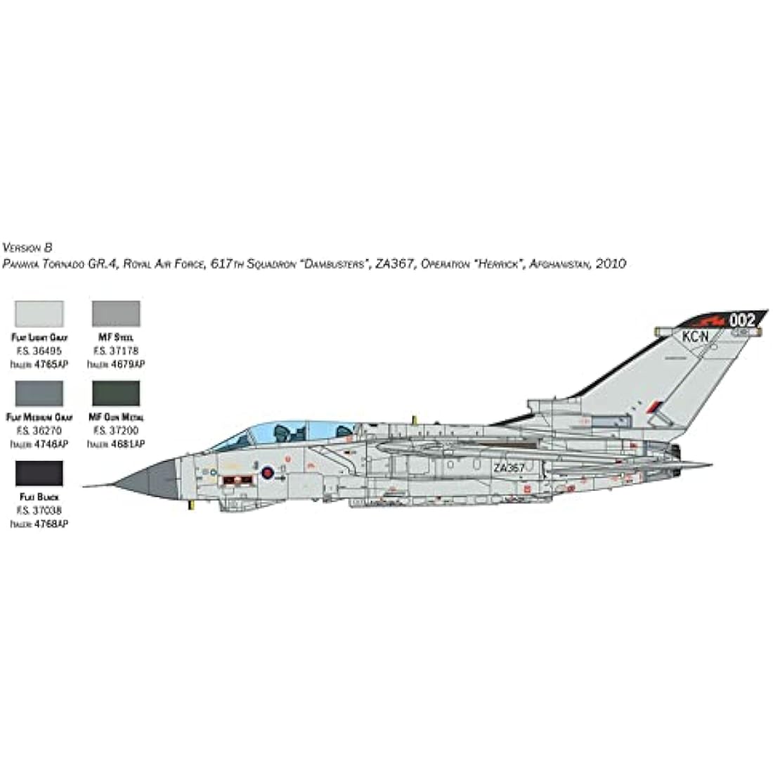 Italeri RAF Tornado GR.4 Military Aviation 1:32 Scale Model Plastic Kit