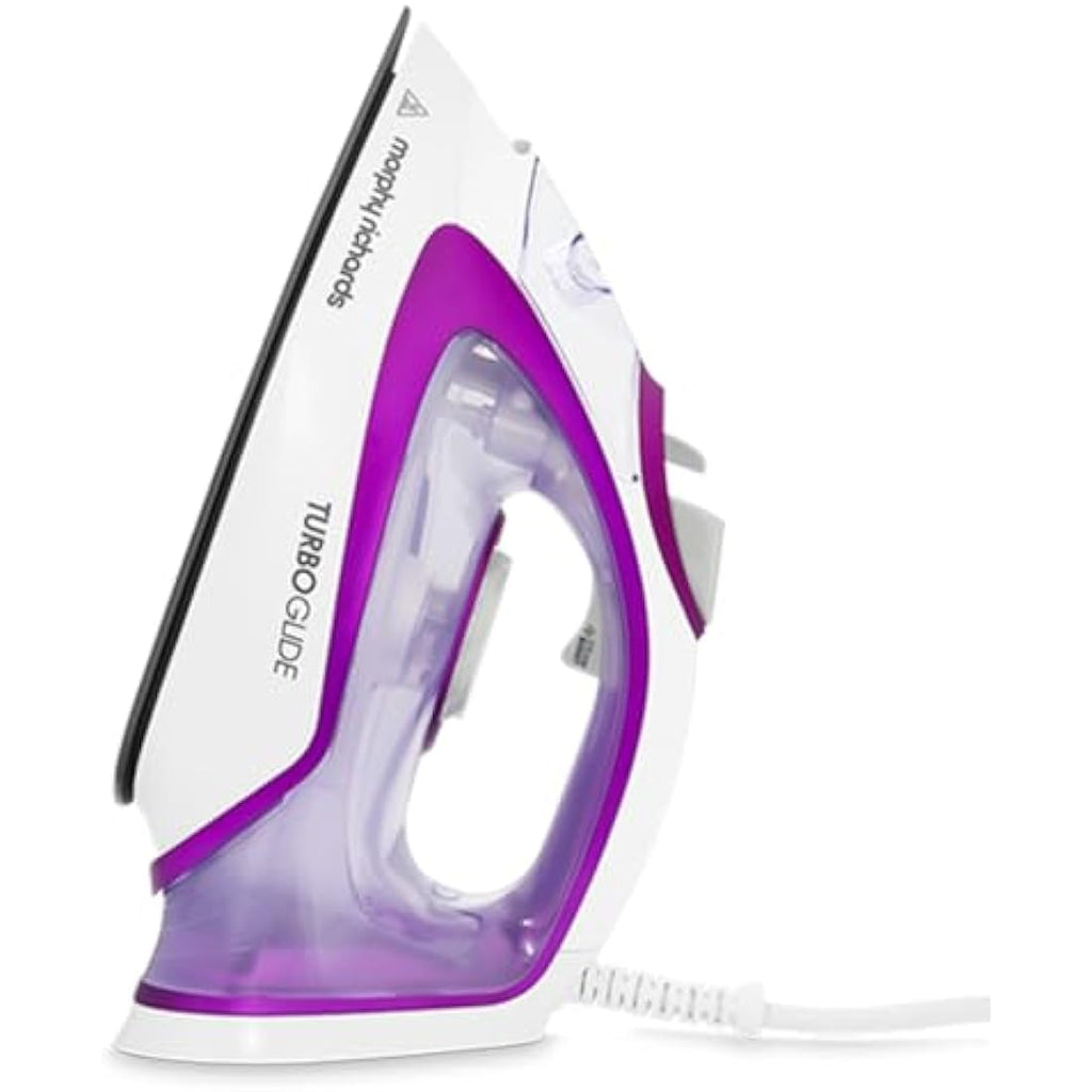 Morphy Richards TurboGlide Steam Iron – 2800W Ceramic Soleplate, Purple