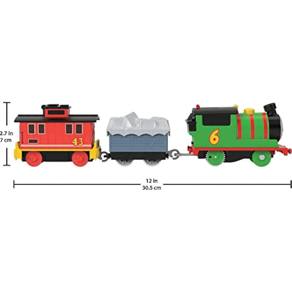 Thomas & Friends Motorized Percy Train with Brake Car Bruno Toy