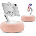 Viozon Tablet Pillow Stand – 360° Adjustable Kindle Holder with Snack Bowl