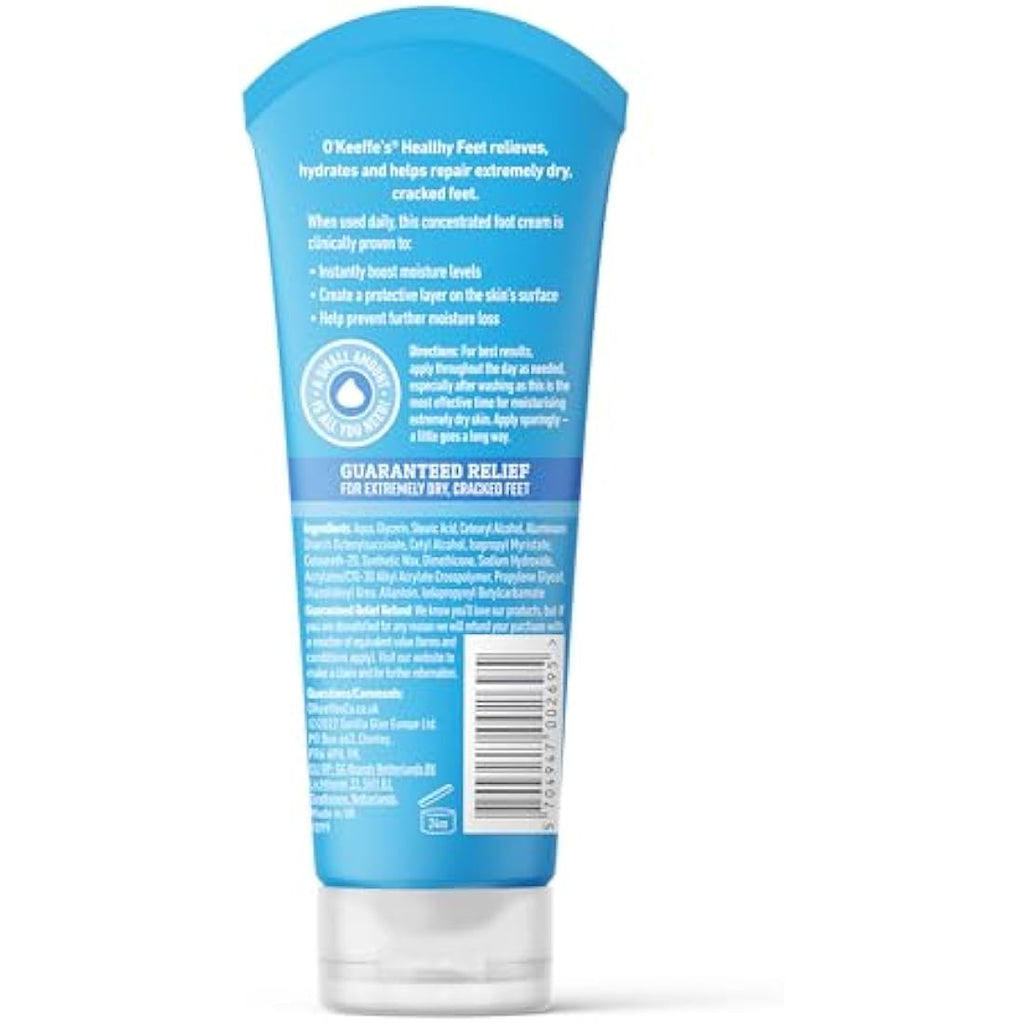 O'Keeffe's Healthy Feet Foot Cream for Dry Cracked Skin, 80ml (5 Pack)