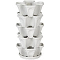 Mr. Stacky 5-Tier Vertical Garden Planter – Stackable Herb & Strawberry Tower