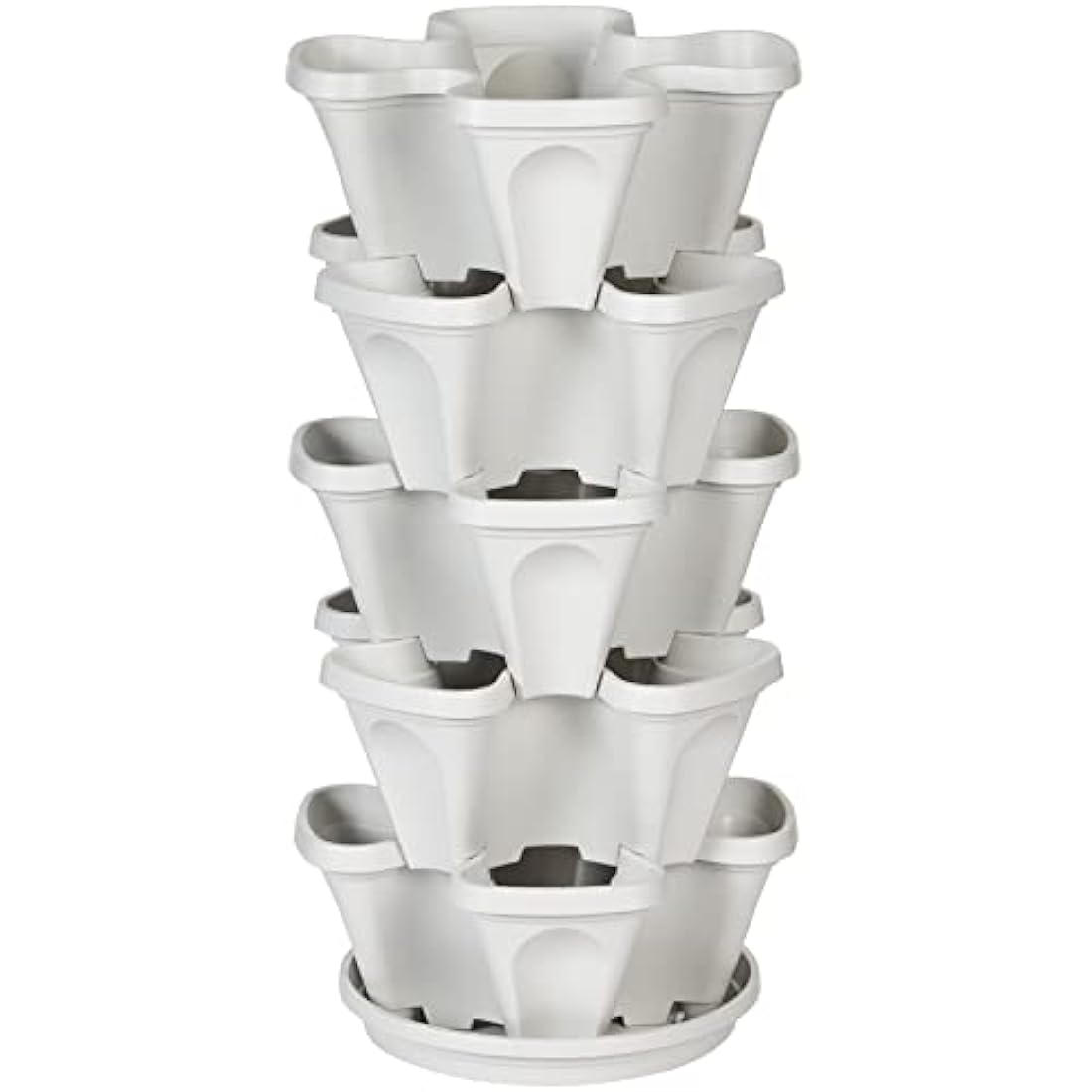 Mr. Stacky 5-Tier Vertical Garden Planter – Stackable Herb & Strawberry Tower