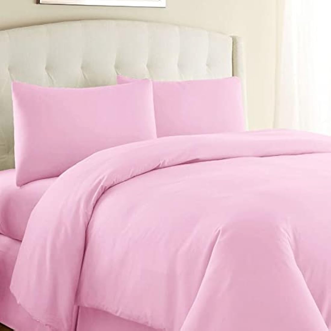 King Brushed Cotton Flannel Duvet Cover Set – Cream