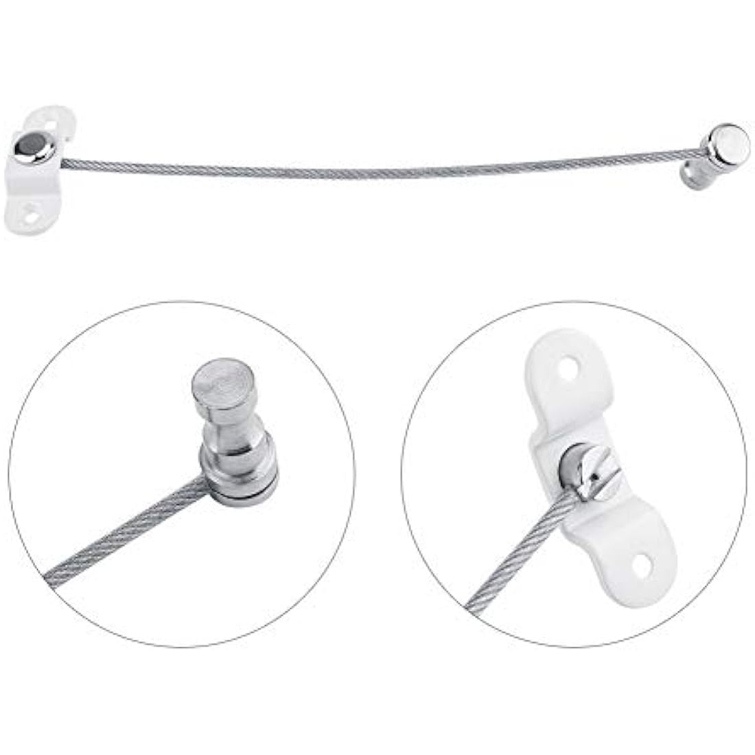 OMOTOOL Child Window Restrictor - Stainless Steel Security Lock (2 Pack)