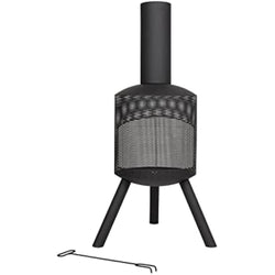 Jolof Store Santana Mesh Body Chimenea – Durable Steel Outdoor Fireplace