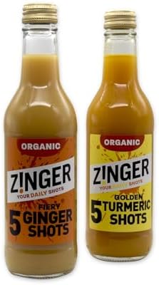 Zinger Organic Ginger Shots - 6x330ml Plant Based Pressed Juice