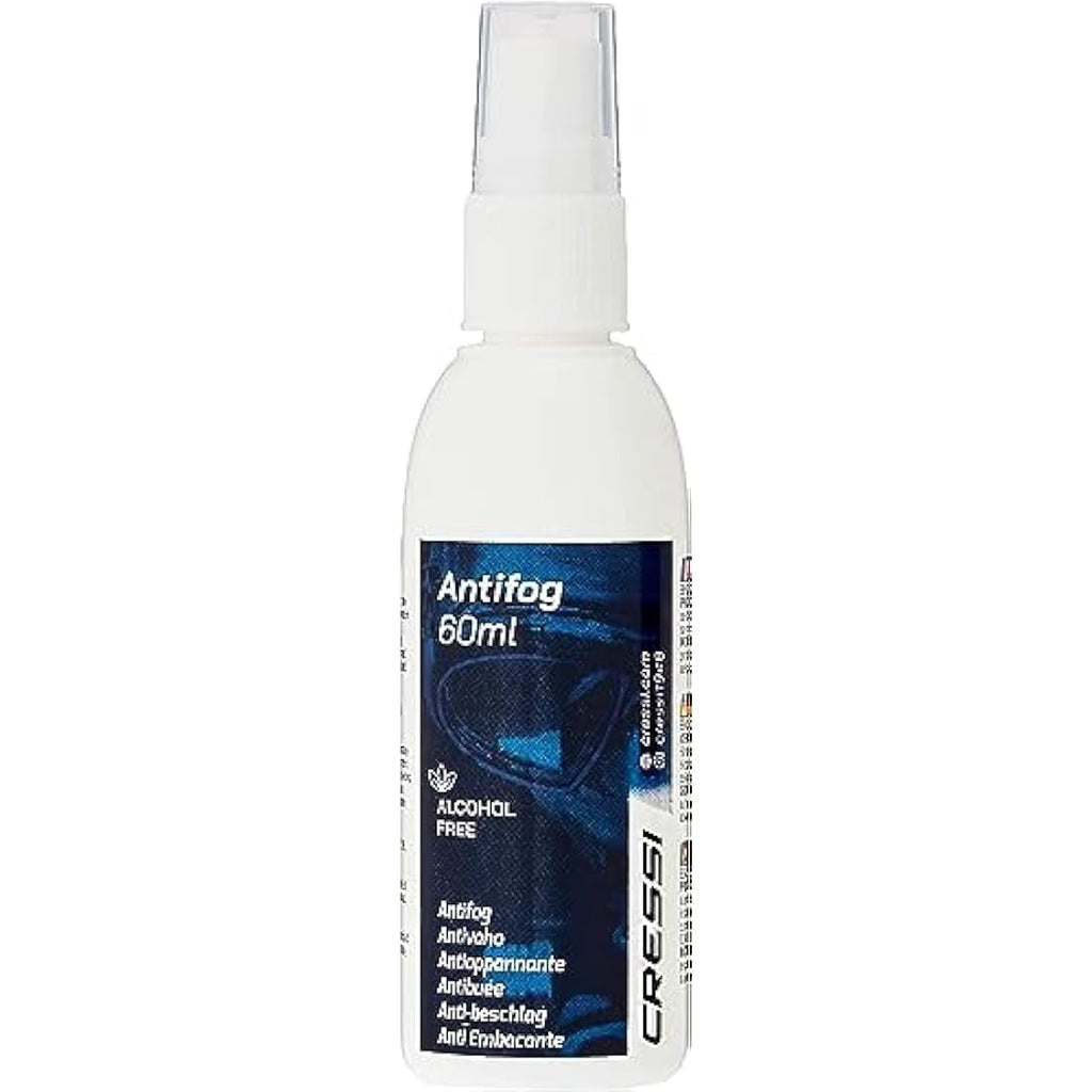 Cressi Anti-Fog Spray for Masks and Goggles – 60ml (4 Pack), Trasparente