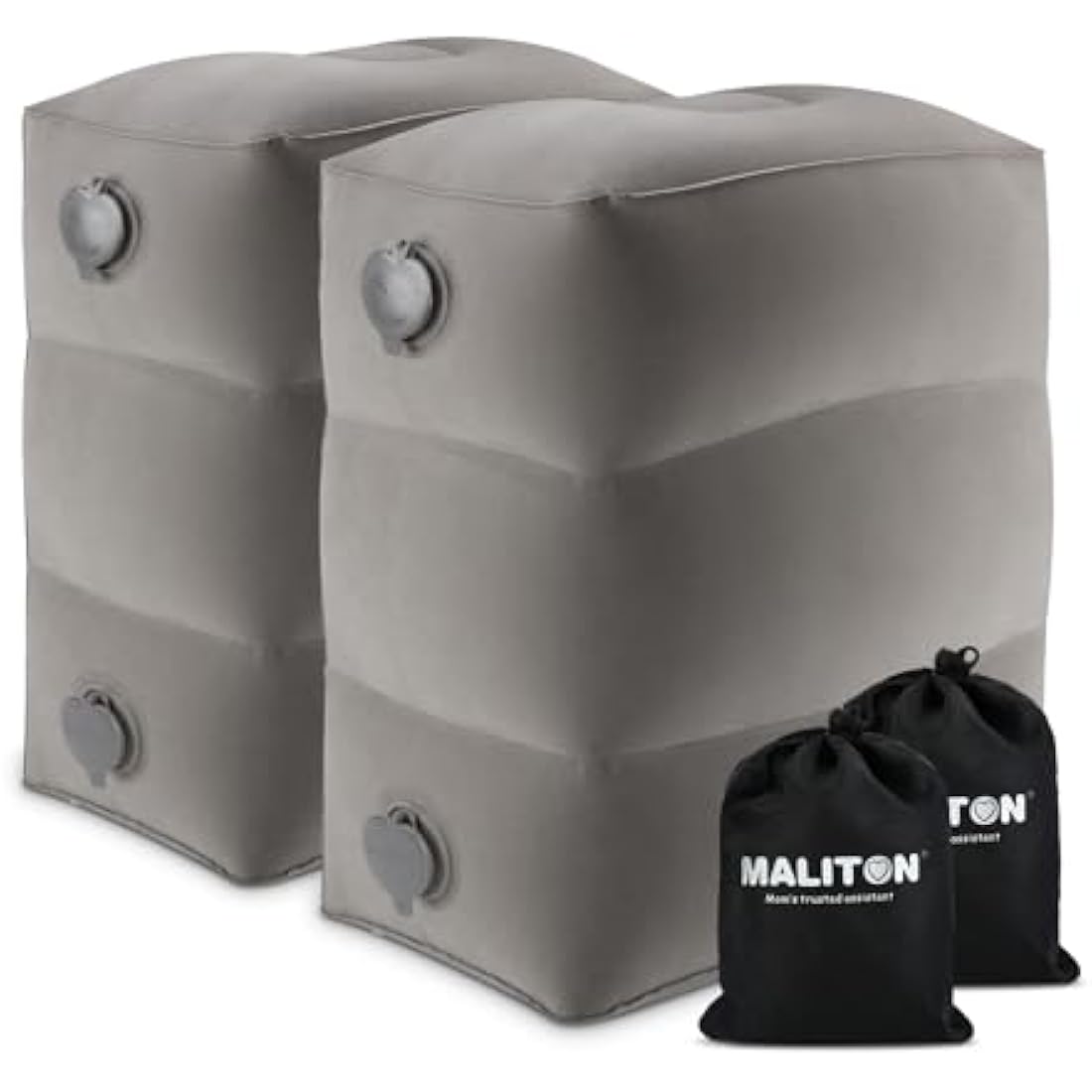 Jolof Store Inflatable Travel Foot Rest - Adjustable Kids Airplane Bed, 2 Pack