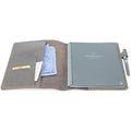Leather Notebook Cover for Rocketbook Executive – Dark Brown