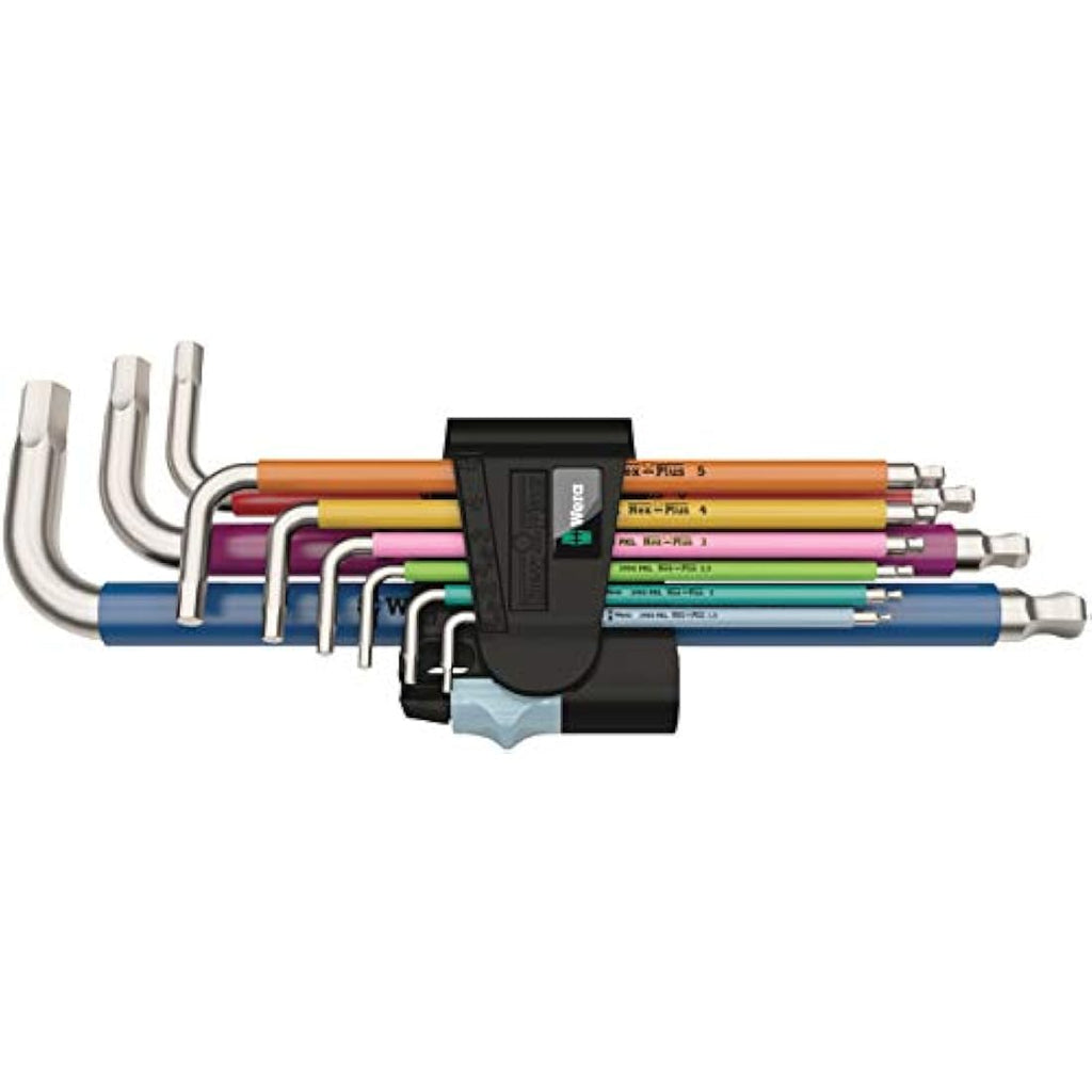 Wera 3950 SPKL/9 SM Stainless Steel Metric Hex L-Key Set – 9 Pieces