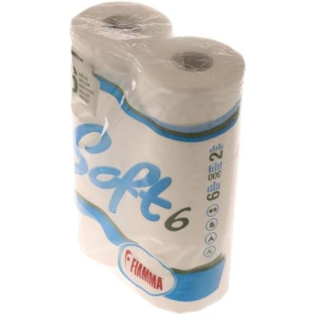 Fiamma Soft Toilet Paper - 6 Rolls Bulk Pack - Soft Tissue 301/051