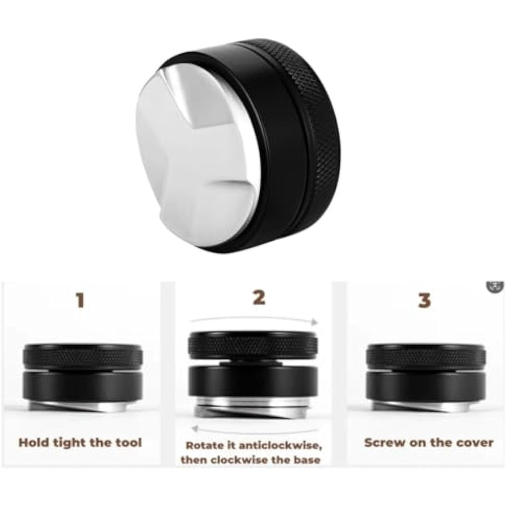 Jolof Store 54mm Espresso Tamper and Distributor Set with Cleaning Brush