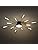 Modern Firework LED Ceiling Light – Black Semi Flush Mount