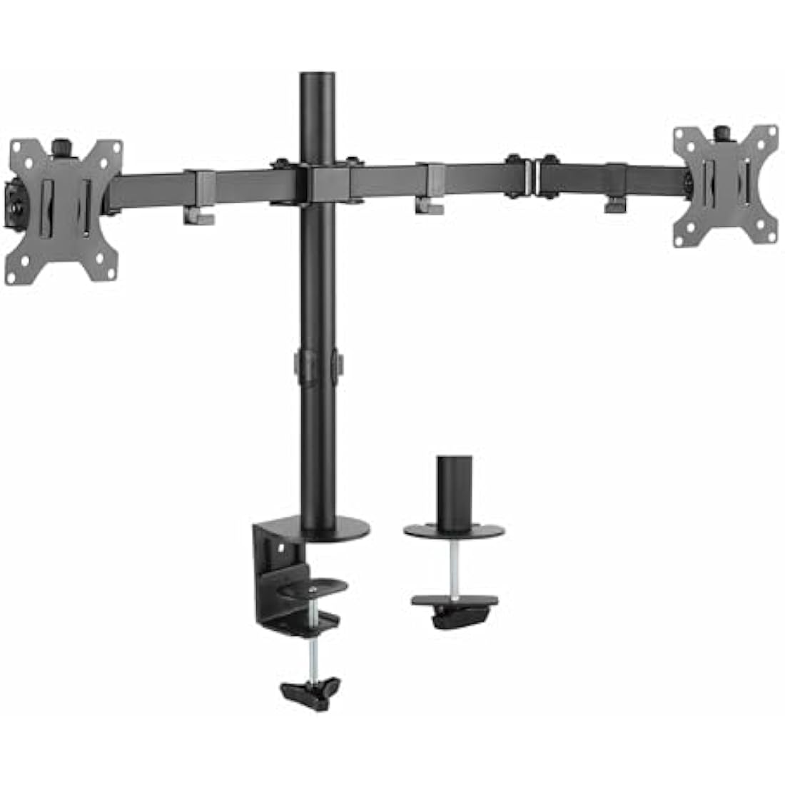 Audizio MAD20 Dual Monitor Desk Mount – Full Motion Steel Arms for 13-32"