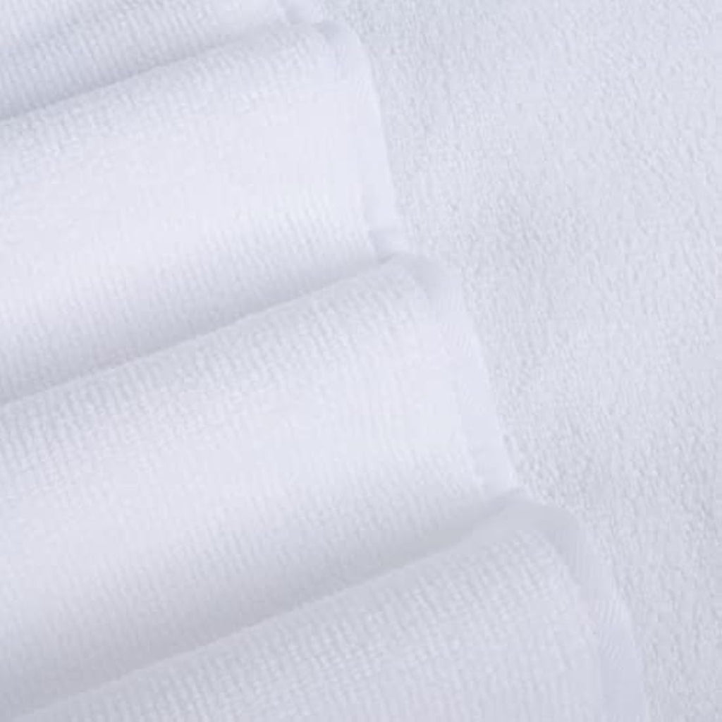 Polyte Microfibre Bath Towel - Quick Dry Lint Free Pack of 4 (White)