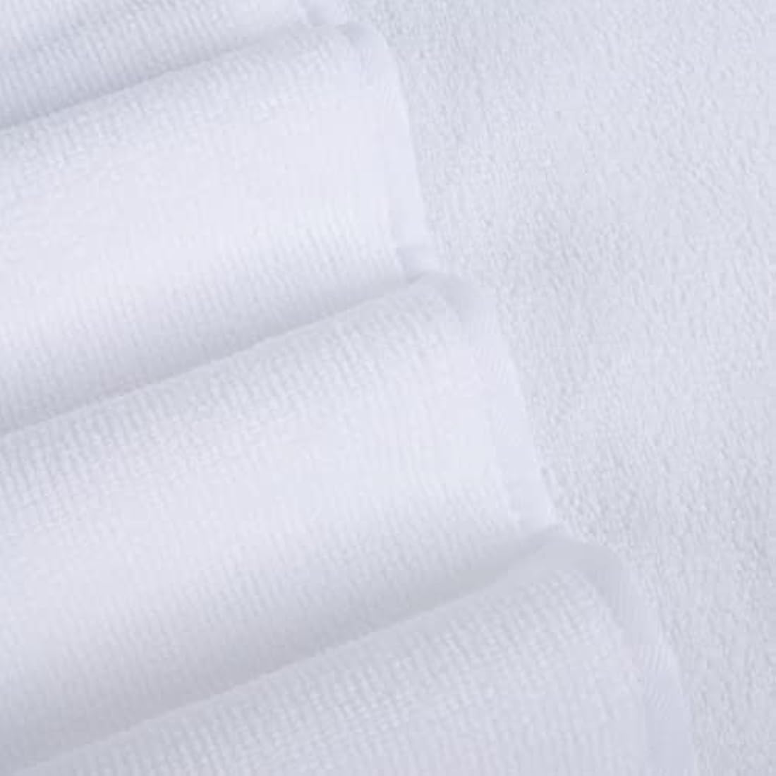 Polyte Microfibre Bath Towel - Quick Dry Lint Free Pack of 4 (White)