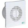 Airvent Slimline 100mm Bathroom Extractor Fan with Timer - White