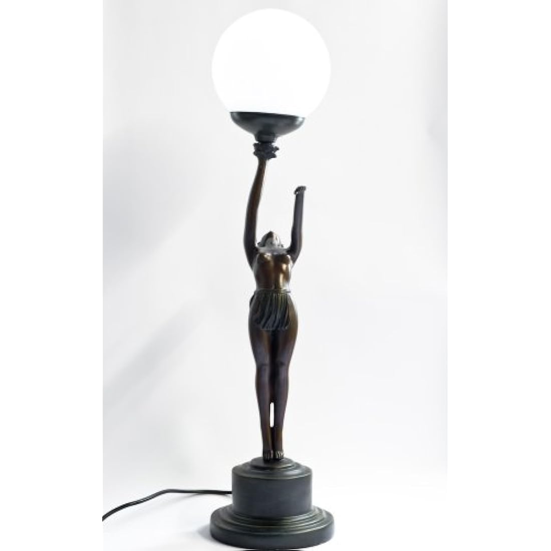 Jolof Store Nora Standing Lady Lamp – Art Deco Bronze Vintage Lighting