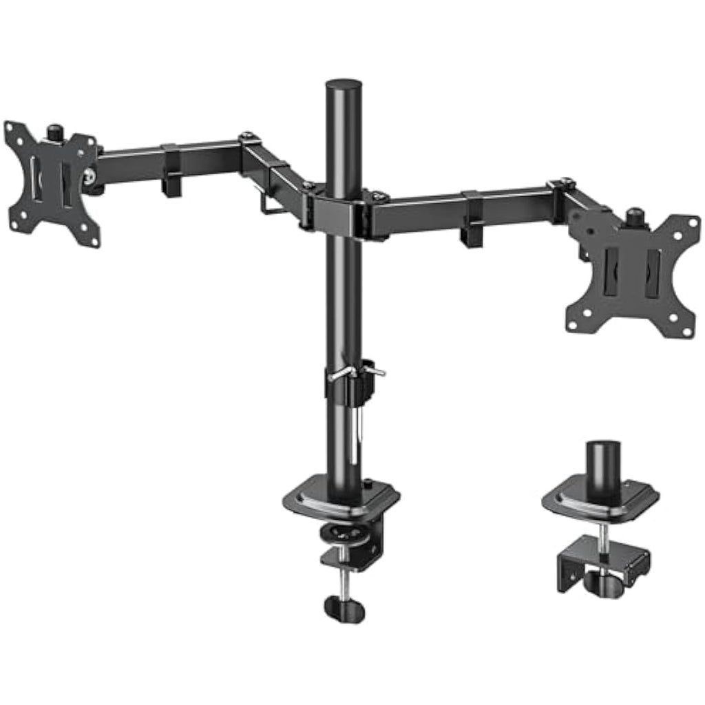 ELIVED Dual Monitor Arm - Adjustable Desk Mount for 13-32 Inch Screens