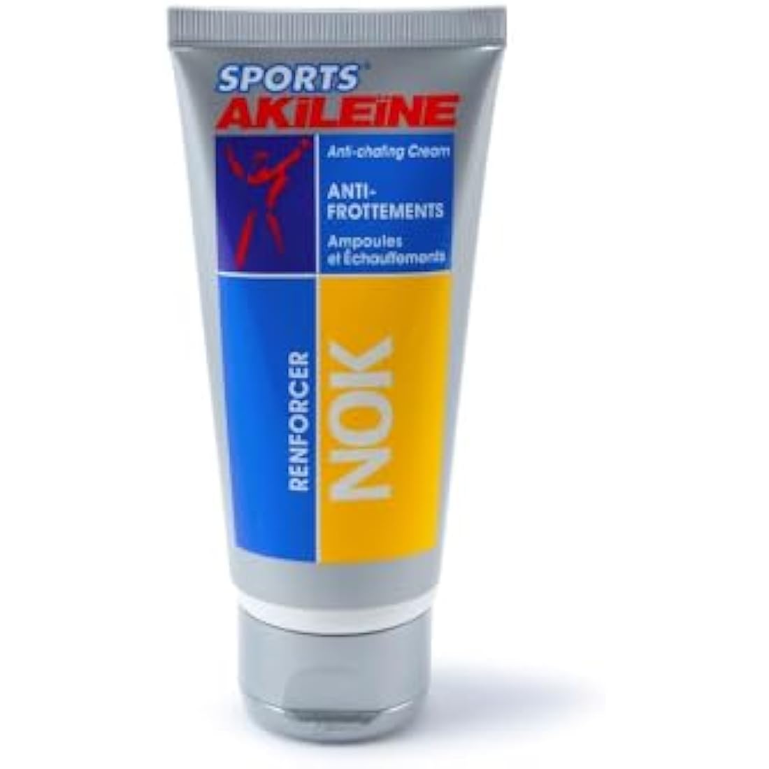 Akileïne Sports NOK Anti-Chafing Cream | Friction Relief - 3 x 75ml