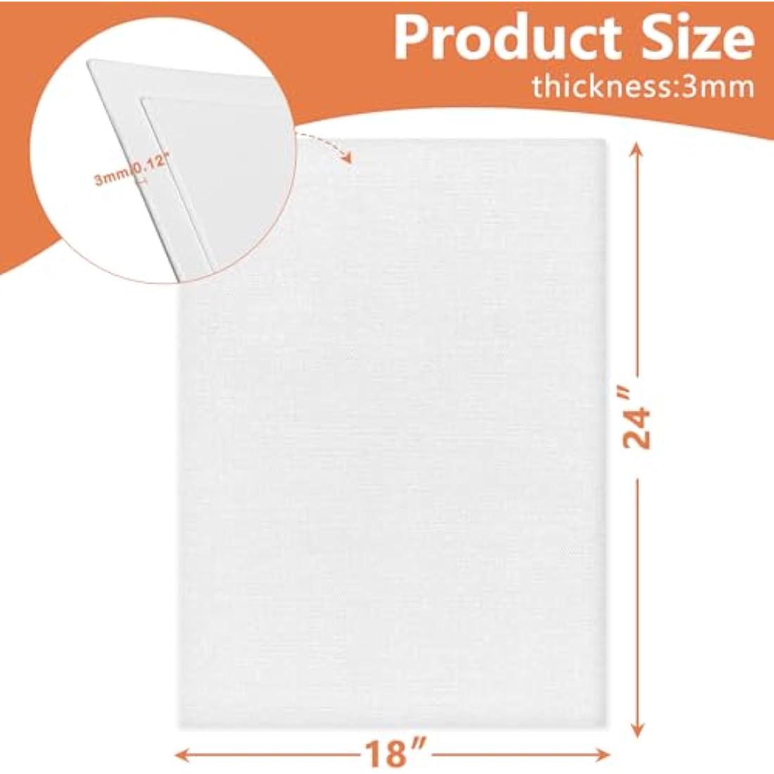 Canvas Panels for Painting – 5 Pack 18x24 Acrylic & Oil