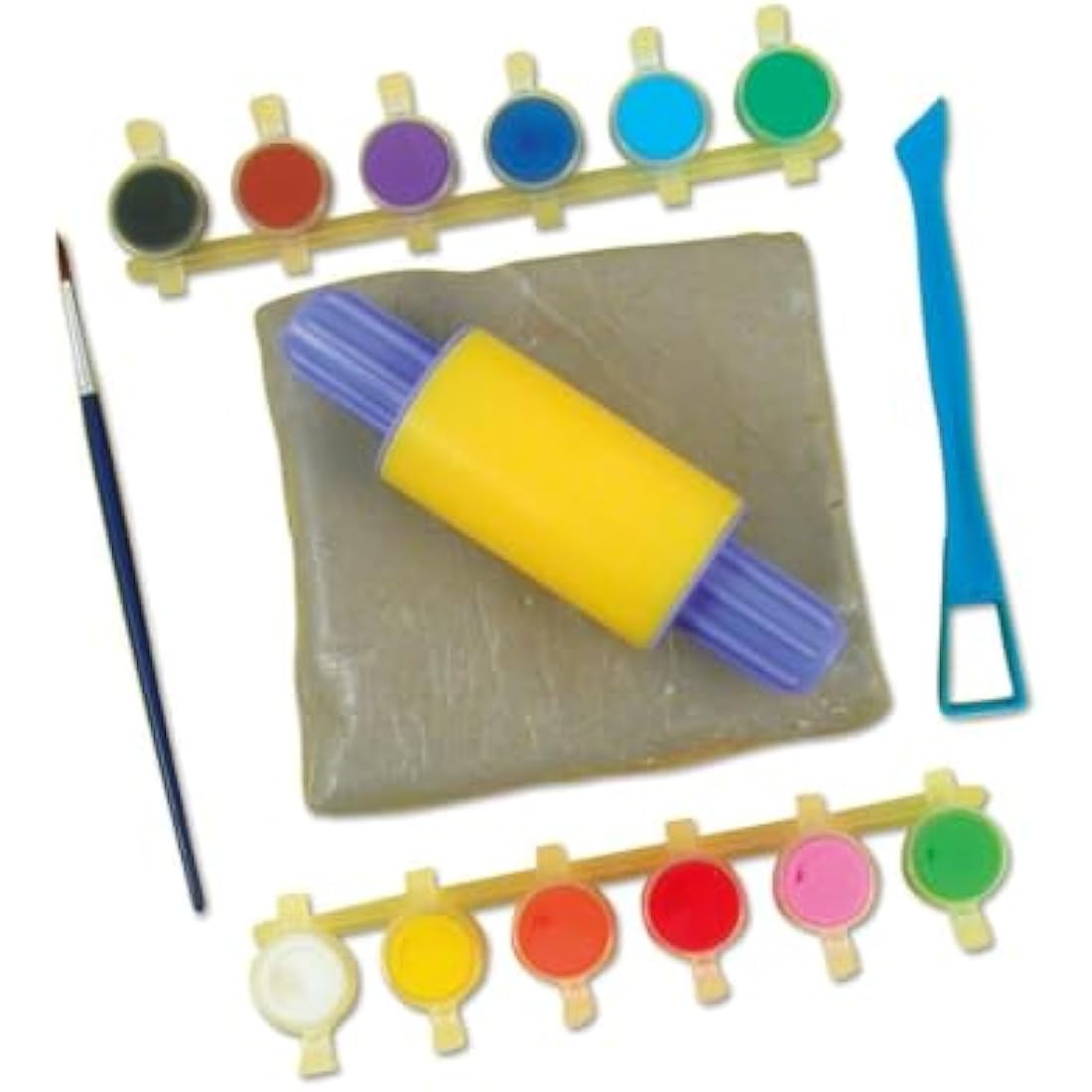 Galt First Pottery Kit – Kids Air Dry Clay Painting Set, Ages 6+