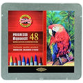 KOH-I-NOOR Progresso Woodless Watercolor Coloured Pencils - Set of 48