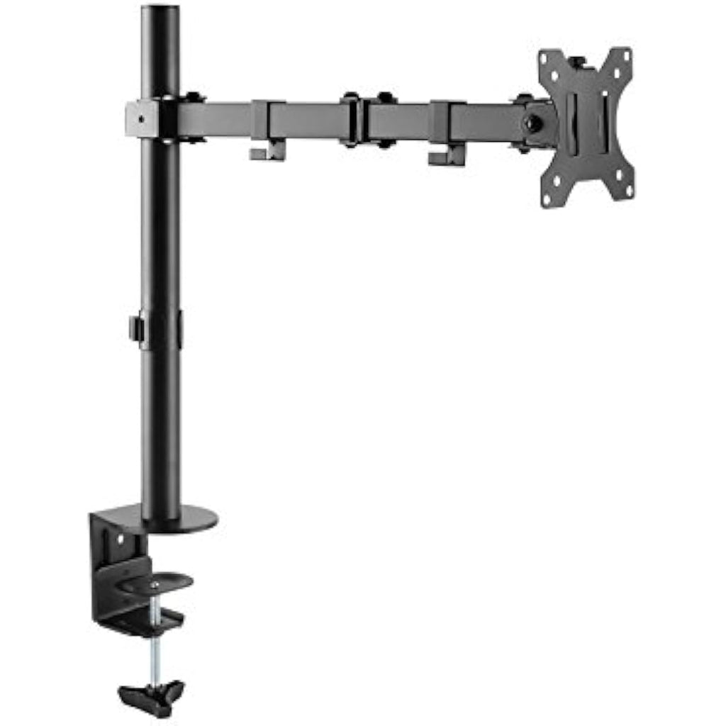 ProperAV Desk Monitor Mount – Adjustable Swing Arm for 17-34" Screens