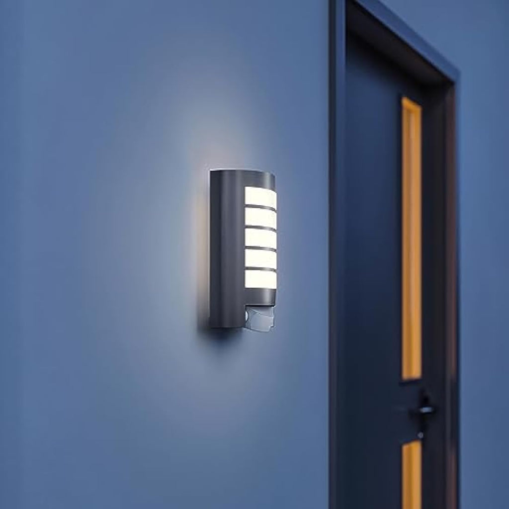 Steinel L 12 S Outdoor Wall Light – Anthracite Motion Sensor Lamp