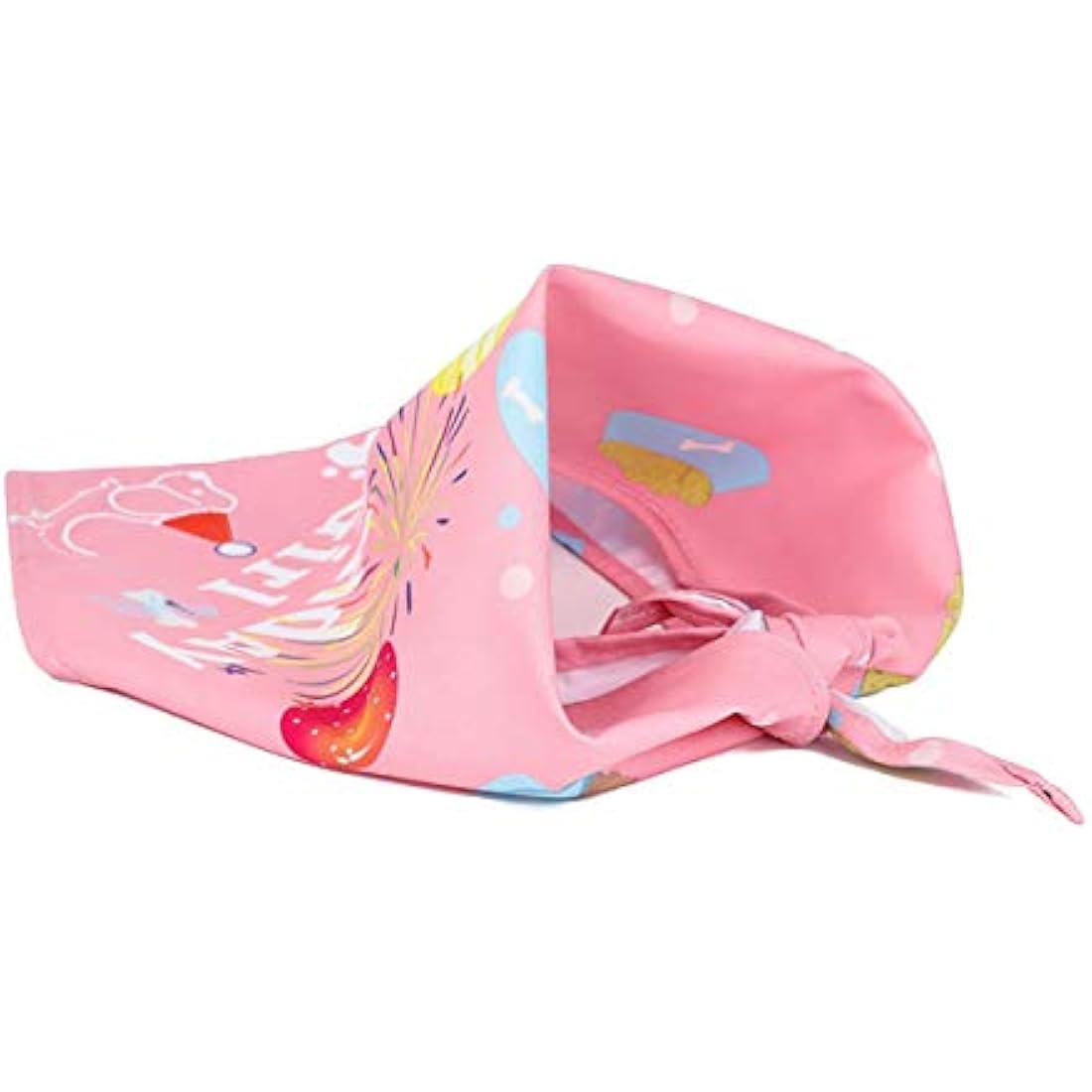 Dog 1st Birthday Hat and Bandana Set – Pink Pet Costume