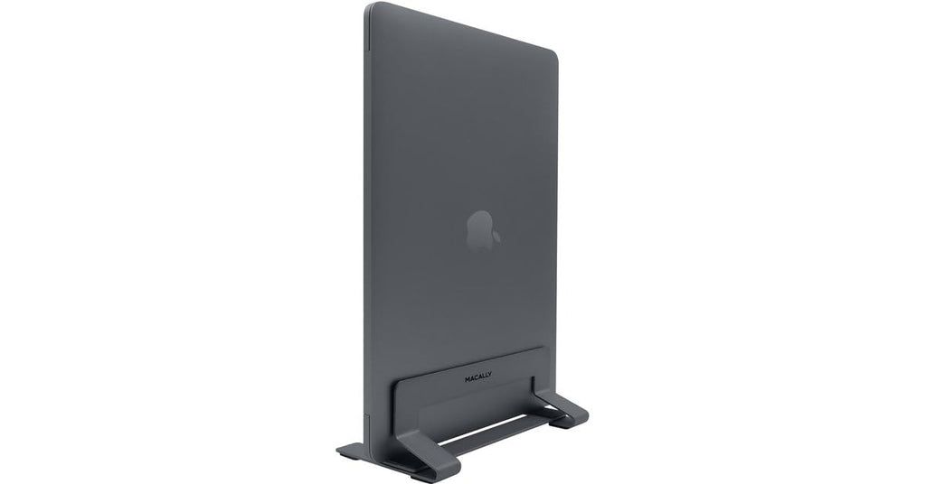 Macally Universal Vertical Laptop Stand 13"-17" - Aluminium Silver