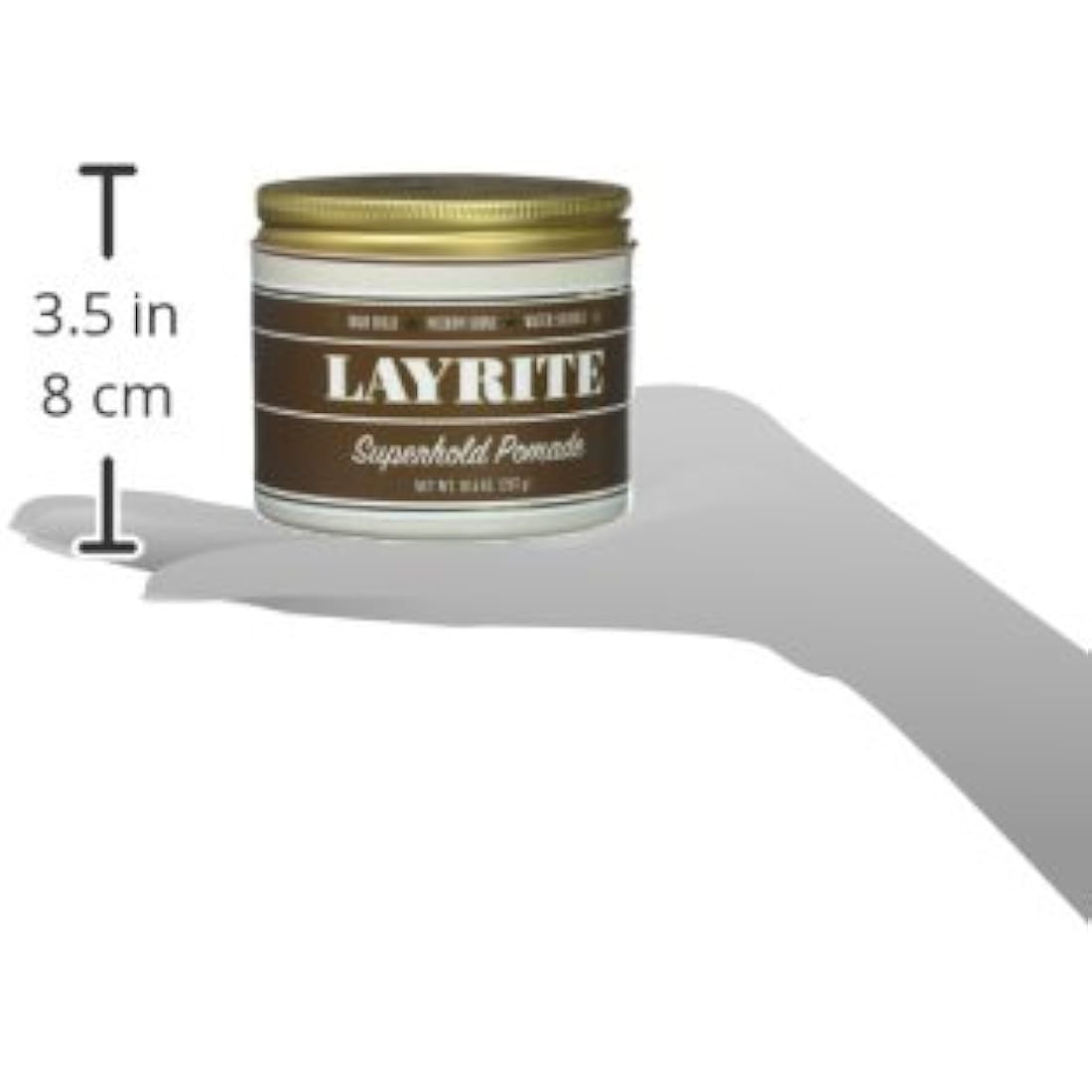 Layrite Superhold Pomade 297g | High Hold Water Soluble Hair Styling