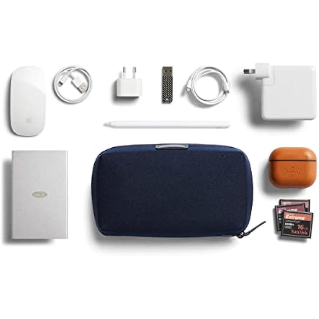 Bellroy Tech Kit – Recycled Water-Resistant Tech Organizer Pouch in Navy