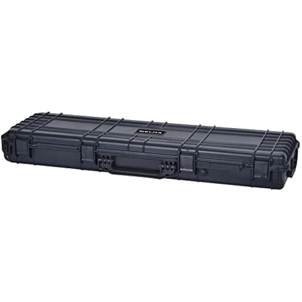 MEIJIA Waterproof Rolling Hard Rifle Case with Customizable Foam