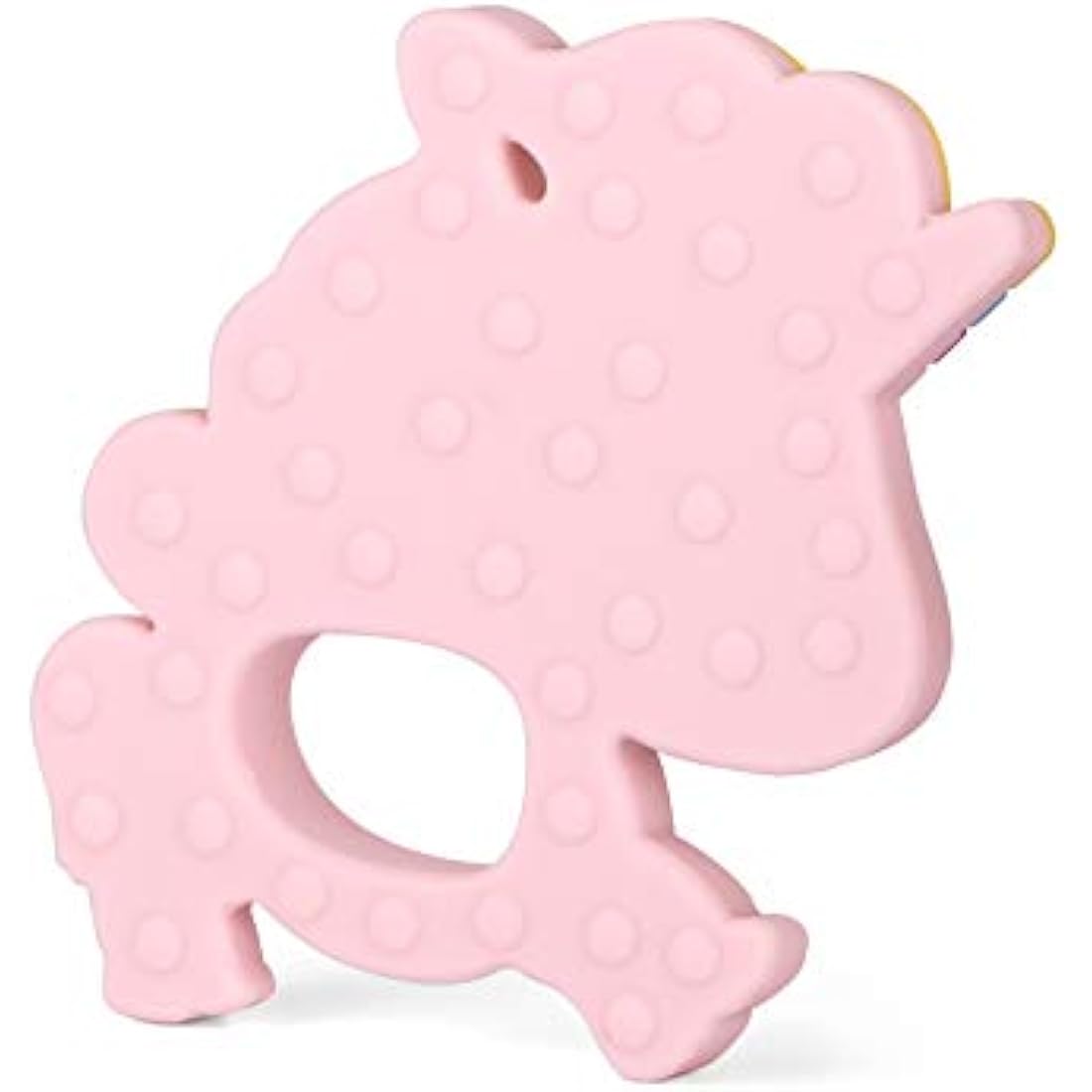 PREMYO Silicone Baby Teething Toy – BPA Free Unicorn Teether, Pink