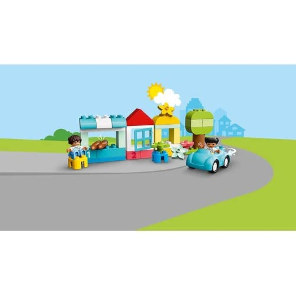 LEGO DUPLO Brick Box – Toddler Stacking Blocks & Car Toy - 10913