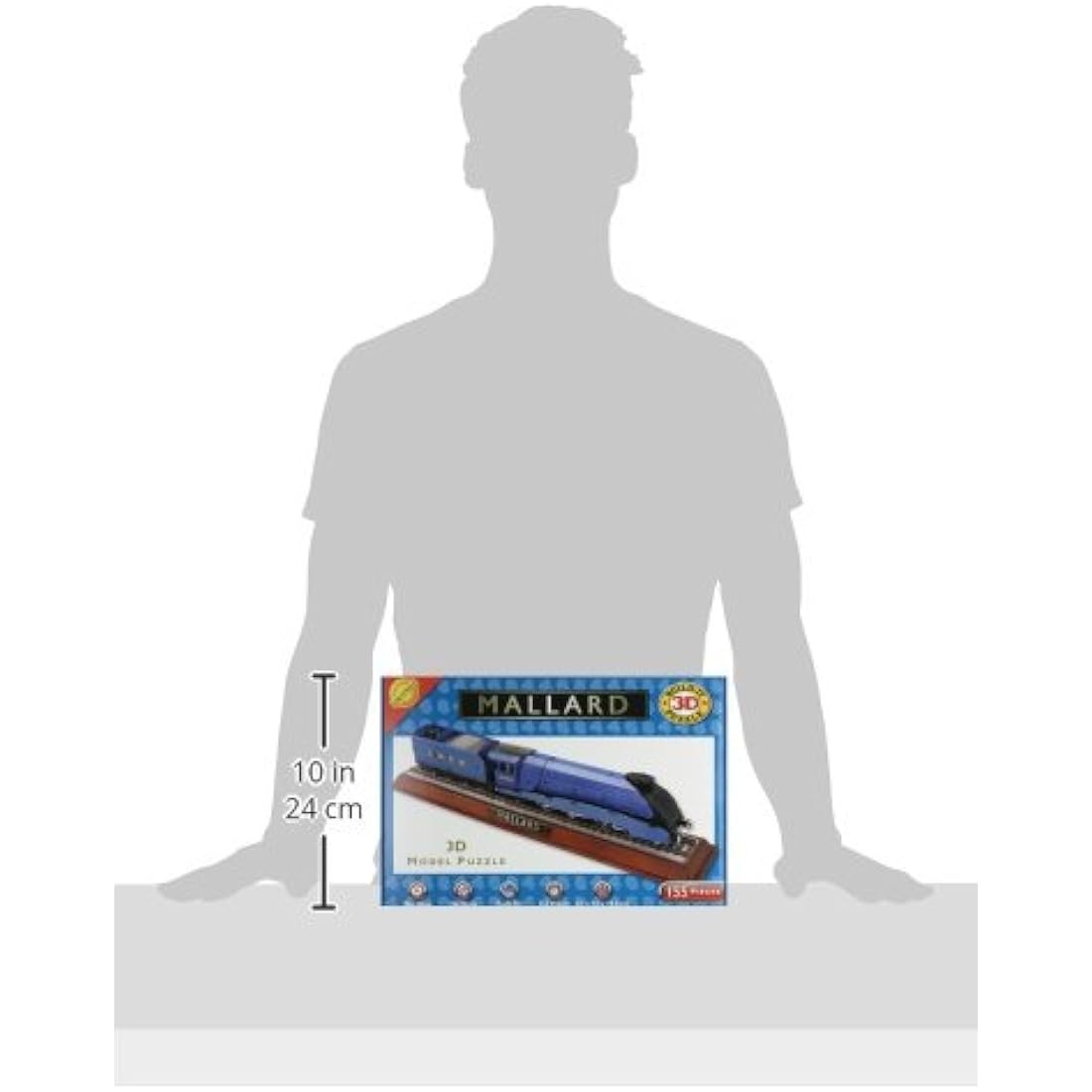Cheatwell Games 3D Mallard Steam Engine Model Kit – 157 Piece Puzzle