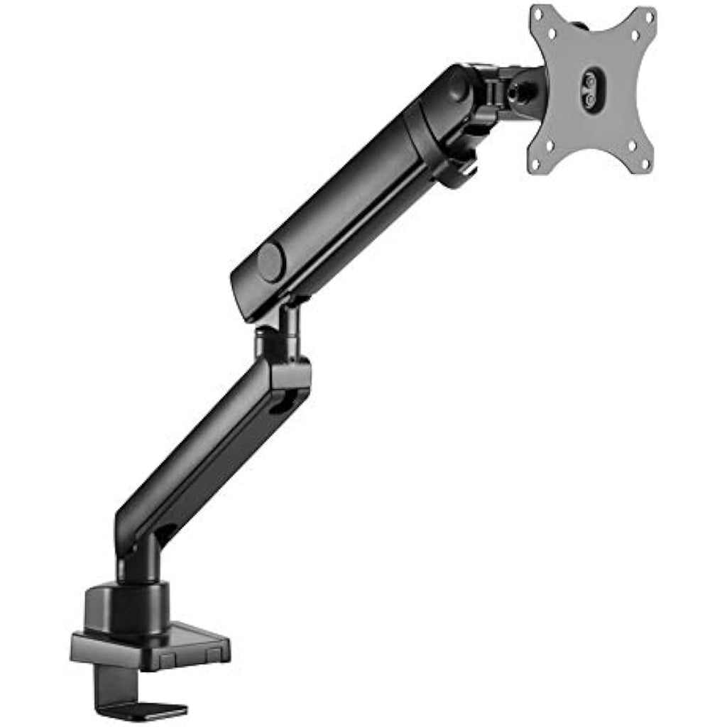 Amer Mounts Single Monitor Arm – 17-32" VESA Desk Mount, Black