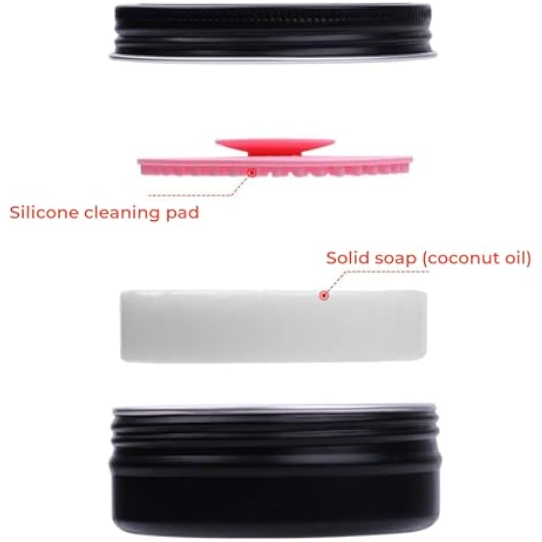 DUcare Makeup Brush Cleaner Set | Solid Coconut Oil Soap & Silicone Pad